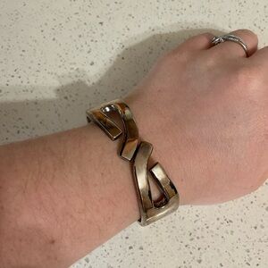 Silver Geometric Bracelet